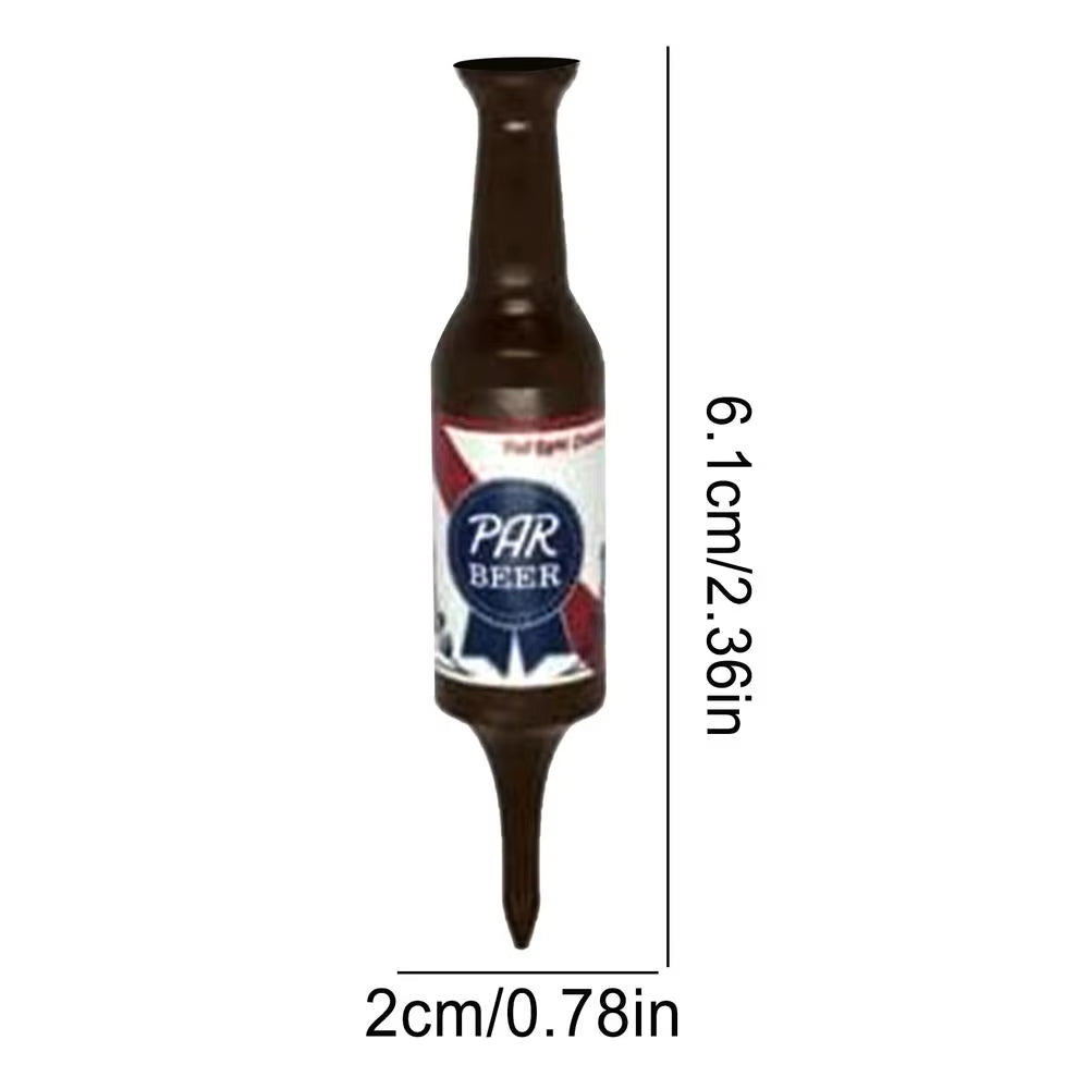 Funny Golf Tees Resin Golf Tees Novelty Bottle Shape Golf Tees Portable Golf Accessories for Driving Range Reusable Golf Tees