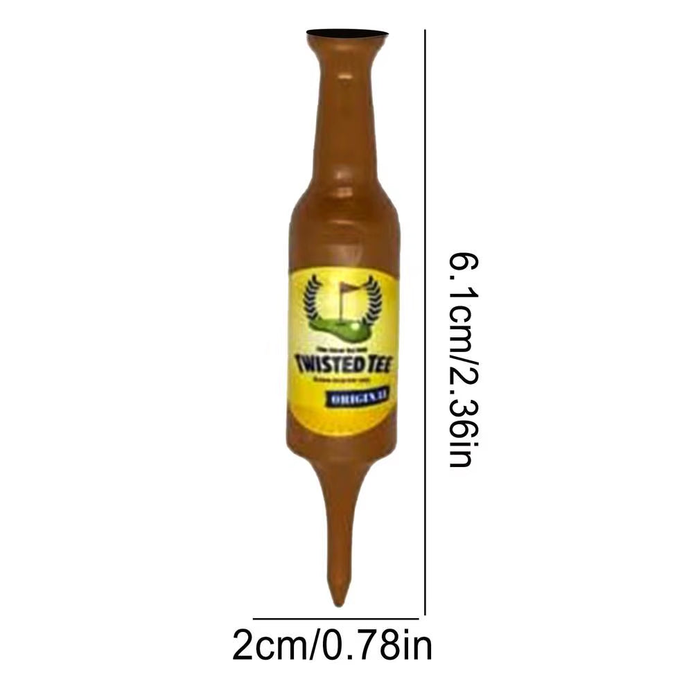 Funny Golf Tees Resin Golf Tees Novelty Bottle Shape Golf Tees Portable Golf Accessories for Driving Range Reusable Golf Tees