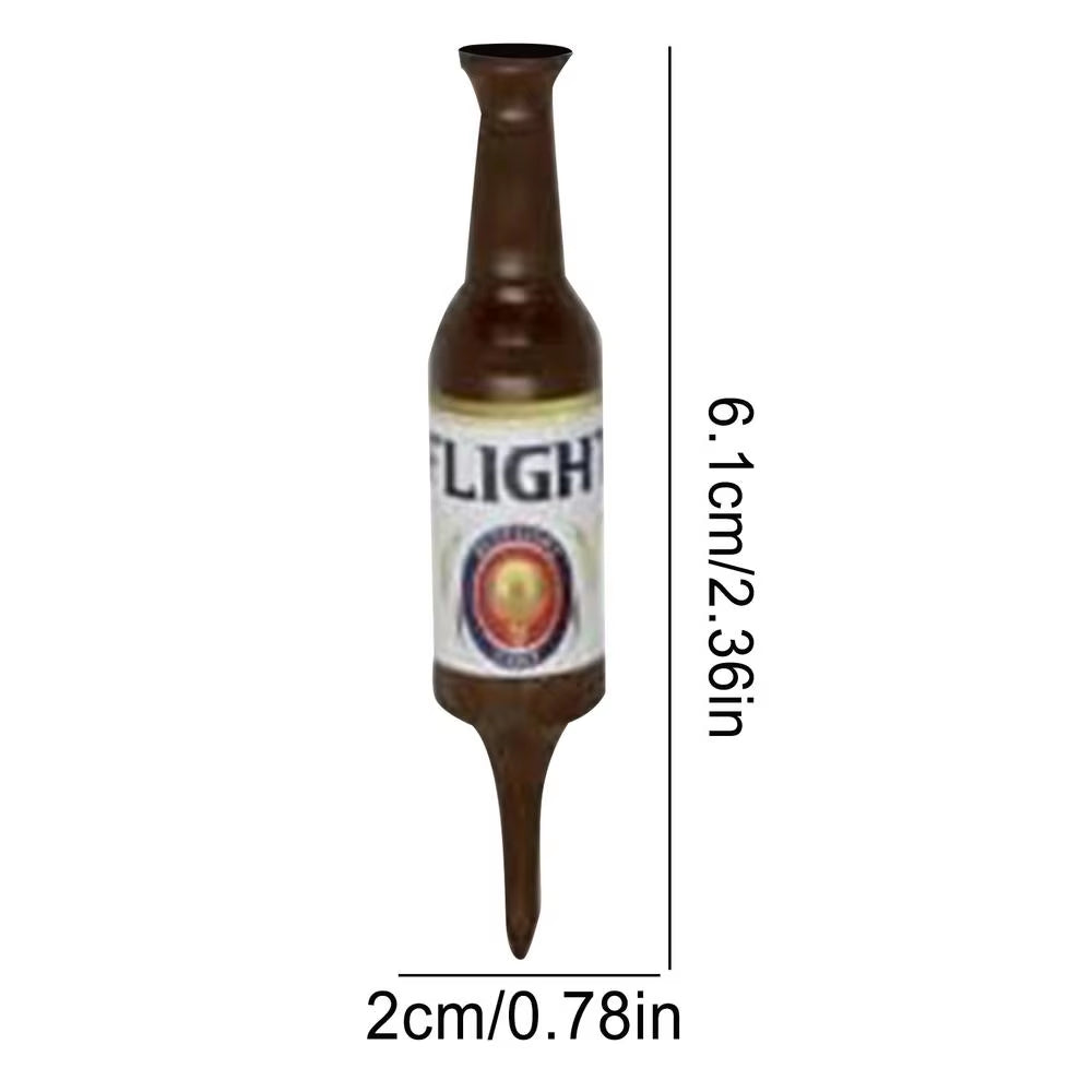 Funny Golf Tees Resin Golf Tees Novelty Bottle Shape Golf Tees Portable Golf Accessories for Driving Range Reusable Golf Tees