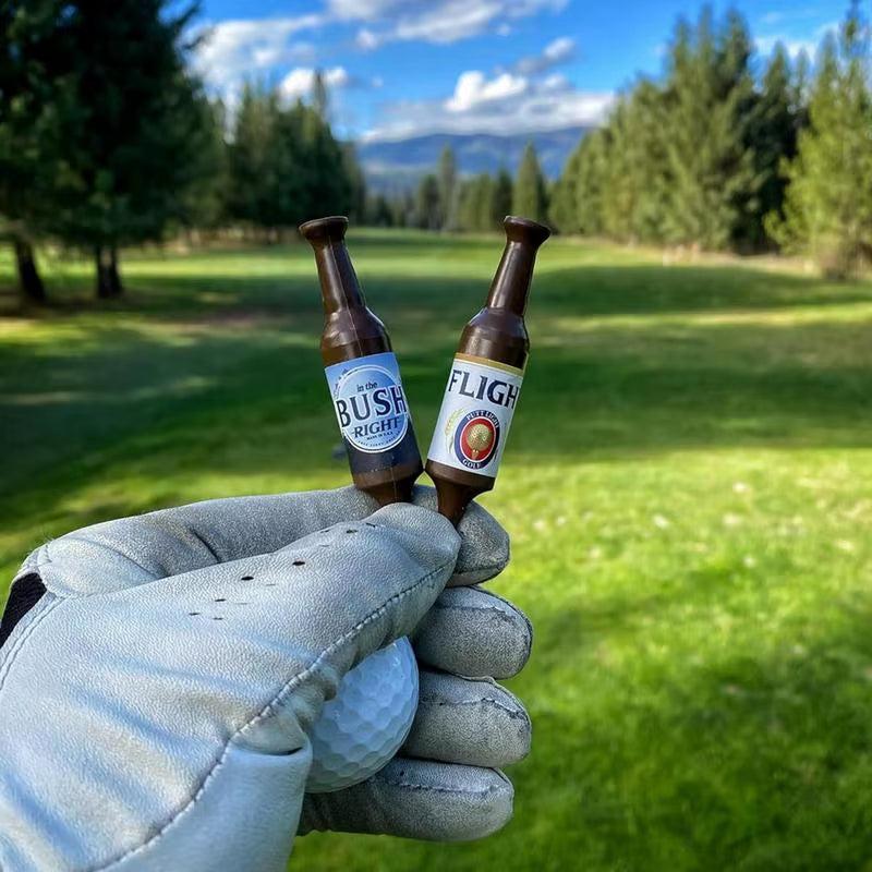 Funny Golf Tees Novelty Bottle Shape Golf Tees Portable Golf Accessories for Father'S Day Gifts Funny Golf Training Equipment