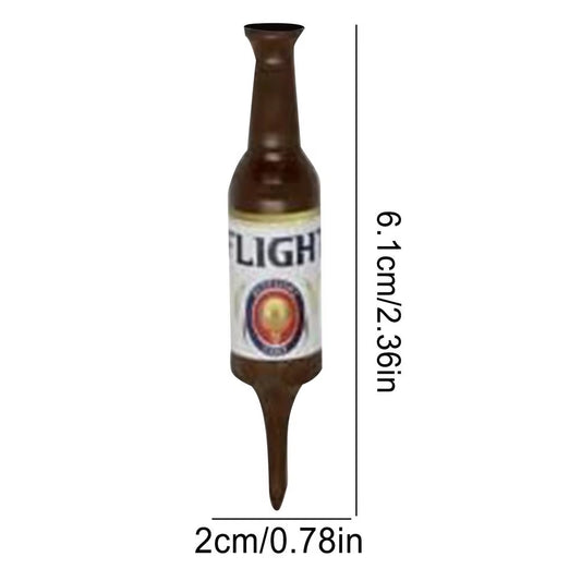 Funny Golf Tees Resin Golf Tees Novelty Bottle Shape Golf Tees Portable Golf Accessories for Driving Range Reusable Golf Tees